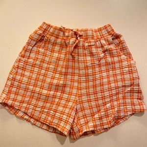 Zara plaid lounge shorts